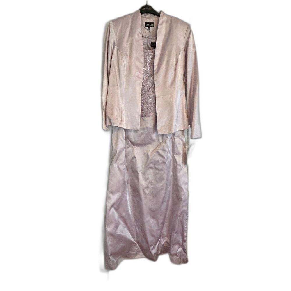 NWT Xscape by Lawrence Kurtz 2 piece rose formal dress & jacket size 12
